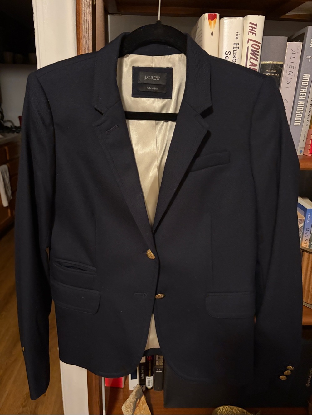 J.Crew Schoolboy Navy Blazer - Classic Two-Button Suit Jacket